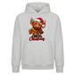 Festive highland cow graphic Christmas Oversized Hoodie