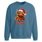 Festive highland cow lights Christmas Oversized Sweatshirt