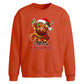 Festive highland cow lights Christmas Oversized Sweatshirt