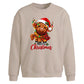 Festive highland cow lights Christmas Oversized Sweatshirt