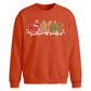 Festive Ho Ho Ho Lights Art Christmas Oversized Sweatshirt