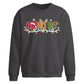 Festive Ho Ho Ho Lights Art Christmas Oversized Sweatshirt