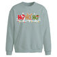 Festive Ho Ho Ho Lights Art Christmas Oversized Sweatshirt