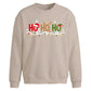 Festive Ho Ho Ho Lights Art Christmas Oversized Sweatshirt