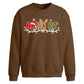 Festive Ho Ho Ho Lights Art Christmas Oversized Sweatshirt