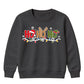Festive Ho Ho Ho Lights Graphic Christmas Kids Sweatshirt