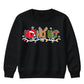 Festive Ho Ho Ho Lights Graphic Christmas Kids Sweatshirt
