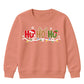 Festive Ho Ho Ho Lights Graphic Christmas Kids Sweatshirt