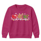 Festive Ho Ho Ho Lights Graphic Christmas Kids Sweatshirt