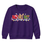 Festive Ho Ho Ho Lights Graphic Christmas Kids Sweatshirt