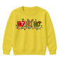 Festive Ho Ho Ho Lights Graphic Christmas Kids Sweatshirt