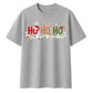 Festive Ho Ho Ho Lights Graphic Christmas Oversized T-Shirt