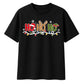 Festive Ho Ho Ho Lights Graphic Christmas Oversized T-Shirt