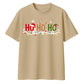 Festive Ho Ho Ho Lights Graphic Christmas Oversized T-Shirt
