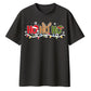 Festive Ho Ho Ho Lights Graphic Christmas Oversized T-Shirt