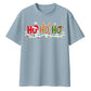 Festive Ho Ho Ho Lights Graphic Christmas Oversized T-Shirt