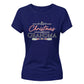 Festive holiday first time grandma Christmas Ladies T-Shirt