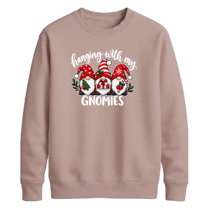 Festive holiday gnomes graphic Christmas Unisex Sweatshirt