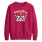 Festive holiday gnomes graphic Christmas Unisex Sweatshirt