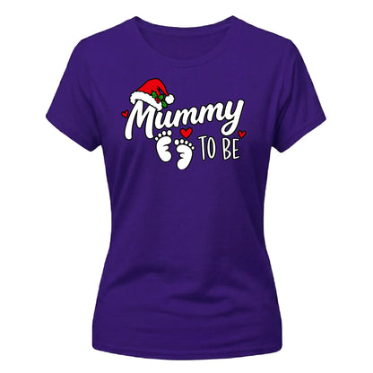 Festive holiday mummy to be graphic design Ladies T-Shirt