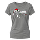 Festive holiday mummy to be graphic design Ladies T-Shirt