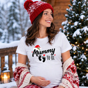 Festive holiday mummy to be graphic design Ladies T-Shirt