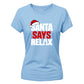 Festive holiday slogan graphic Christmas Ladies T-Shirt