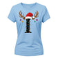 Festive initial reindeer print Christmas Ladies T-Shirt