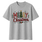 Festive Merry Tree Lettering Christmas Oversized T-Shirt