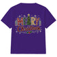 Festive Patterned Merry Pine Tree Christmas Kids T-Shirt