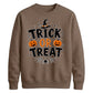 Festive pumpkin trick or treat Halloween Unisex Sweatshirt