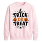Festive pumpkin trick or treat Halloween Unisex Sweatshirt