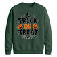 Festive pumpkin trick or treat Halloween Unisex Sweatshirt