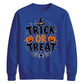 Festive pumpkin trick or treat Halloween Unisex Sweatshirt