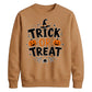 Festive pumpkin trick or treat Halloween Unisex Sweatshirt
