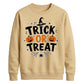 Festive pumpkin trick or treat Halloween Unisex Sweatshirt