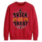 Festive pumpkin trick or treat Halloween Unisex Sweatshirt