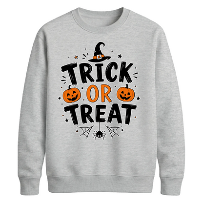 Festive pumpkin trick or treat Halloween Unisex Sweatshirt