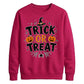 Festive pumpkin trick or treat Halloween Unisex Sweatshirt
