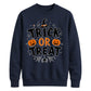 Festive pumpkin trick or treat Halloween Unisex Sweatshirt