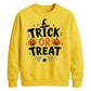 Festive pumpkin trick or treat Halloween Unisex Sweatshirt