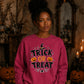 Festive pumpkin trick or treat Halloween Unisex Sweatshirt