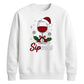 Festive Sipmas Wine Glass Print Christmas Unisex Sweatshirt