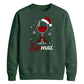 Festive Sipmas Wine Glass Print Christmas Unisex Sweatshirt