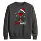 Festive Sipmas Wine Glass Print Christmas Unisex Sweatshirt