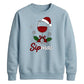 Festive Sipmas Wine Glass Print Christmas Unisex Sweatshirt