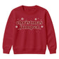 Festive Snowflake Jumper Slogan Christmas Kids Sweatshirt