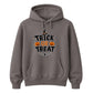 Festive trick or treat pumpkin spider web Halloween hoodie