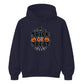 Festive trick or treat pumpkin spider web Halloween hoodie