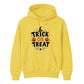 Festive trick or treat pumpkin spider web Halloween hoodie